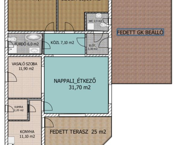 Ápolt családi ház ,nagy pince és fedett terasz Dunakeszin