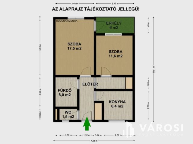 2 szobás erkélyes lakás a Wlassics sétányon!